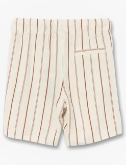 Lightweight Striped Linen Shorts