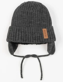 Lined Ear-flap Beanie - Baby