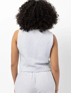 Linen Sleeveless Jacket