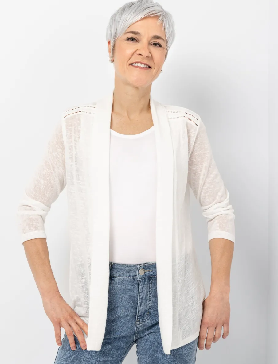 Linen-look Cardigan