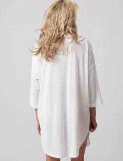 Long Button-up Shirt Cover-up