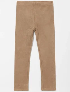 Long Faux Suede Leggings - Little Girl