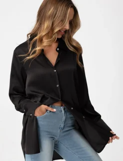 Long Silky Blouse
