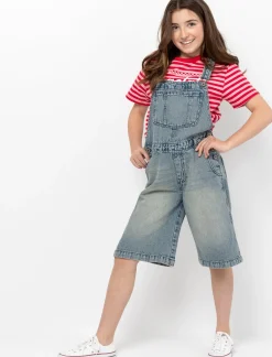 Loose-fit Denim Overalls