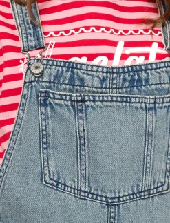 Loose-fit Denim Overalls