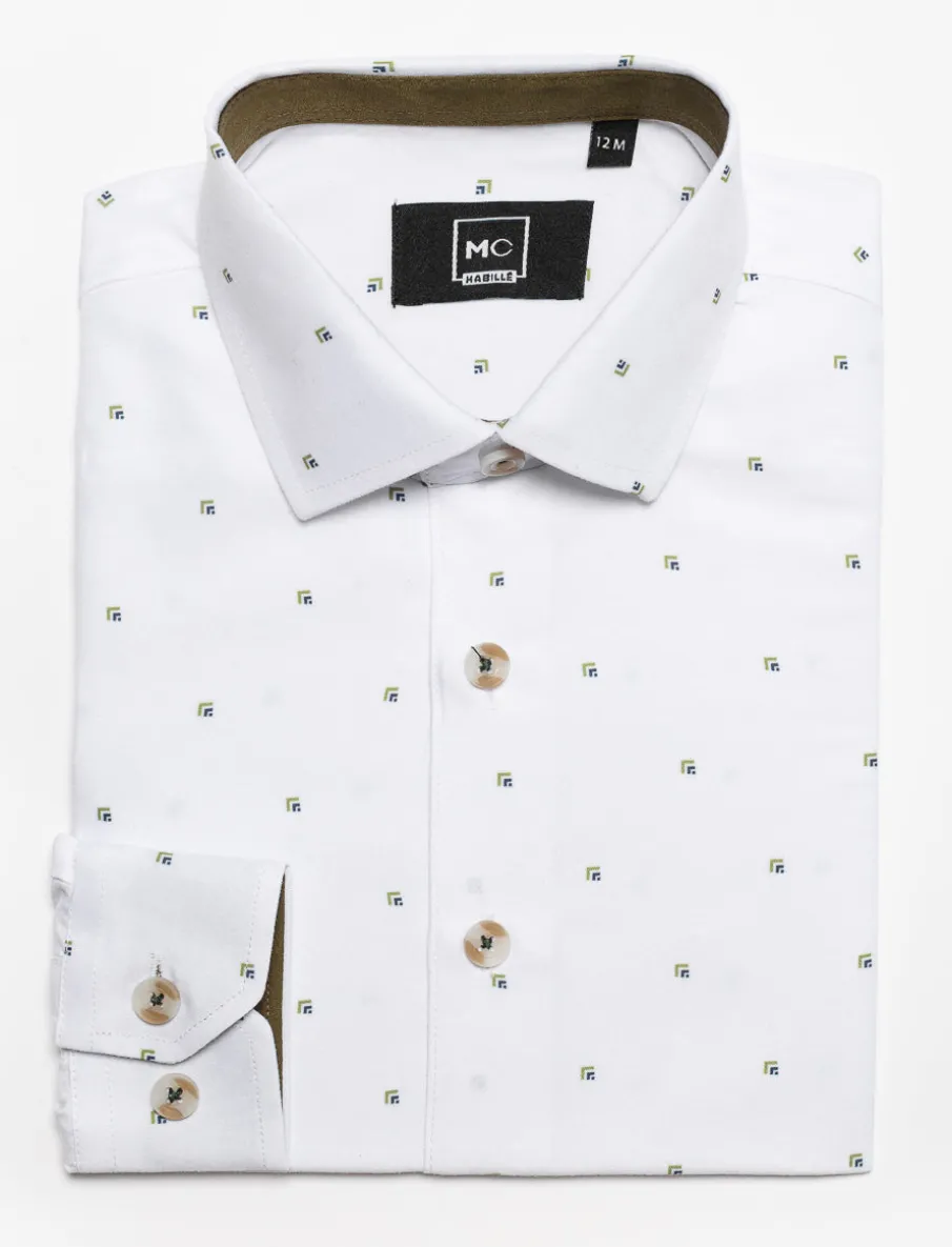 Micro-print Shirt - Baby Boy