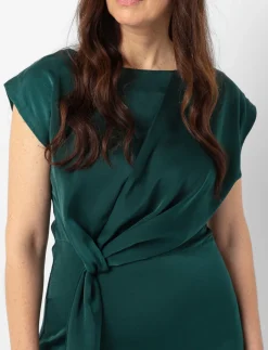 Midi Dress with Front-tie