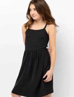 Midi dress with straps
