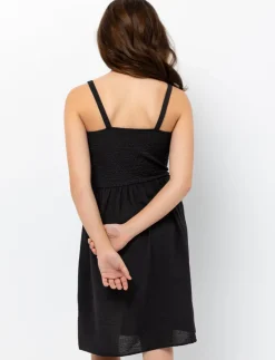 Midi dress with straps