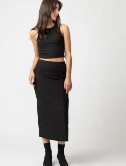 Midi Skirt with Slit