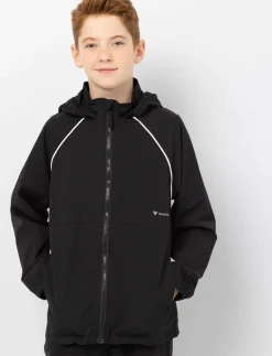 Mid-Season Coat with Reflective Stripes
