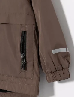 Mid-Season Hooded Jacket with Fleece Lining - Baby Boy