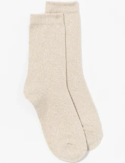 Mixed Knit Crew Socks