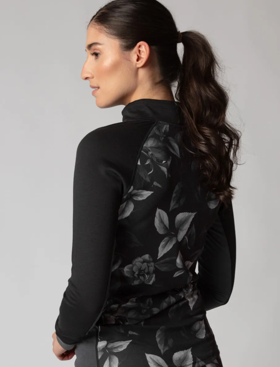 Mock Neck Thermal Sweater