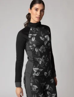 Mock Neck Thermal Sweater