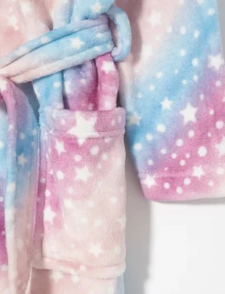 Multicolor Plush Bathrobe - Little Girl