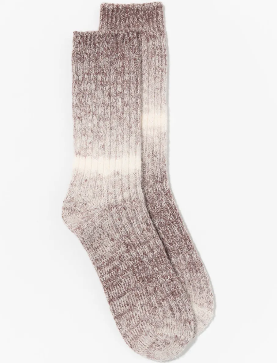 Ombré Ribbed Socks
