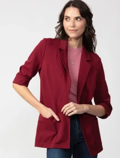 Open Blazer with Pockets