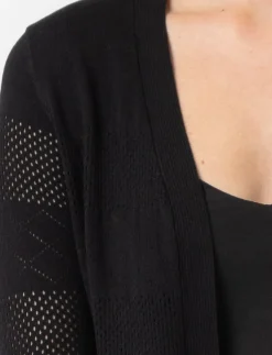 Open Pointelle Knit Cardigan