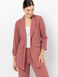 Open Scuba Blazer with 3/4 Sleeves