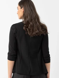 Open-front Blazer with 3/4-sleeve
