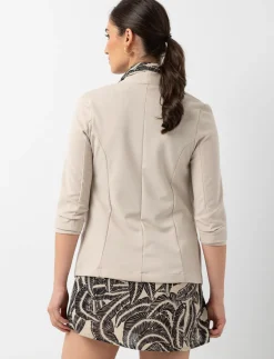 Open-front Blazer with 3/4-sleeve