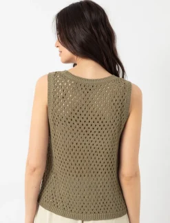 Open-knit Tank Top