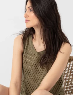 Open-knit Tank Top