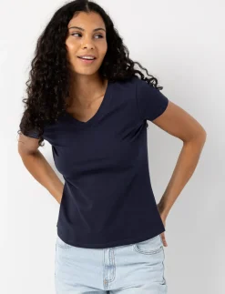 Organic Cotton Basic V-Neck T-Shirt