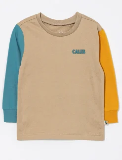 Organic Cotton Contrast Sleeve T-shirt – Baby Boy