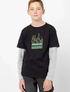 Organic Cotton Layered Sleeve T-shirt