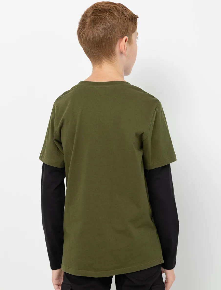 Organic Cotton Layered Sleeve T-shirt