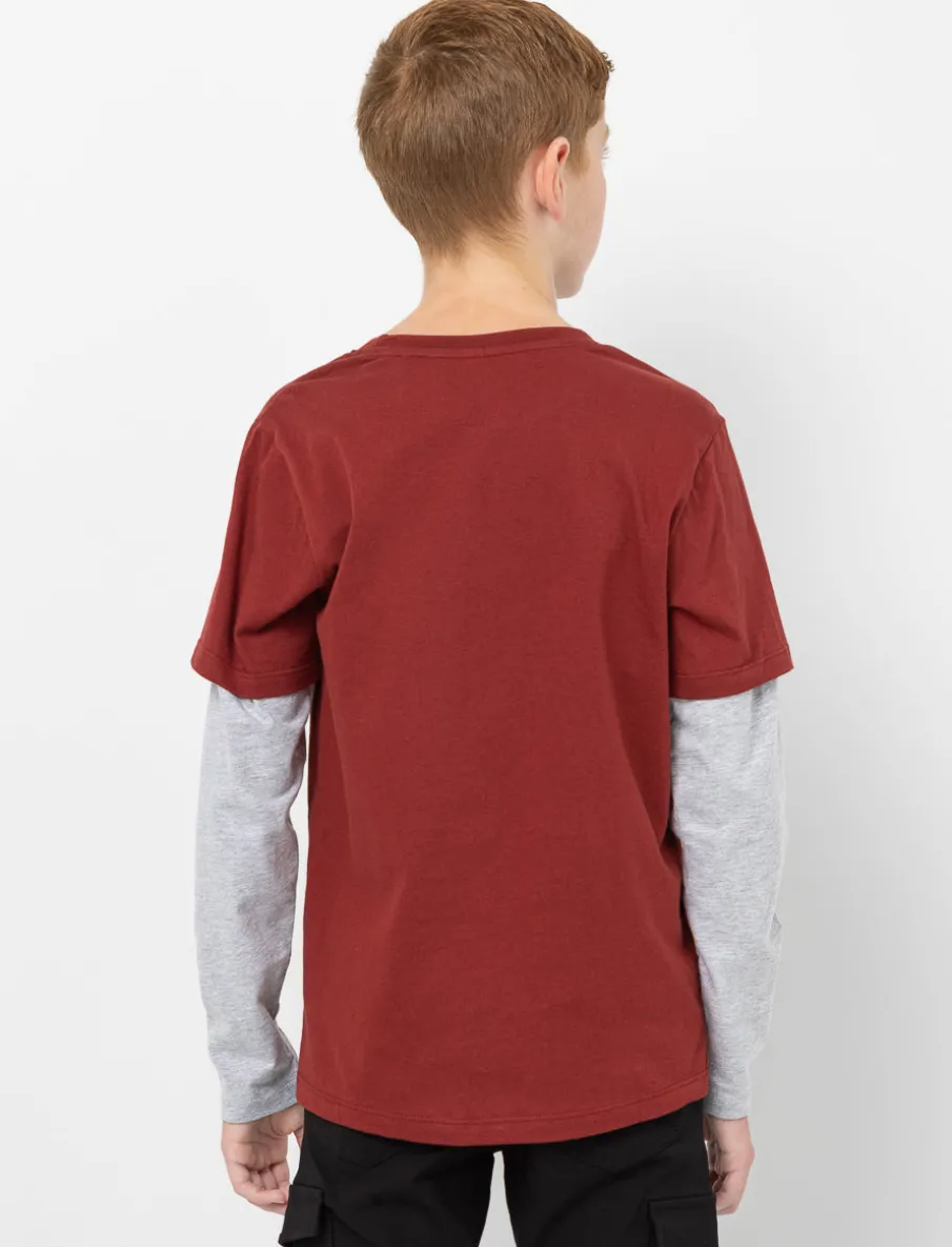 Organic Cotton Layered Sleeve T-shirt