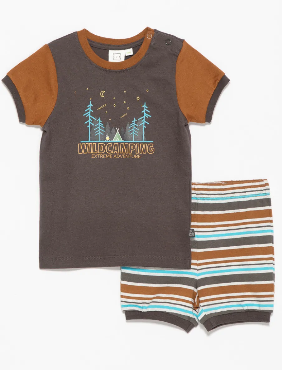 Organic Cotton Printed 2-piece PJ Set