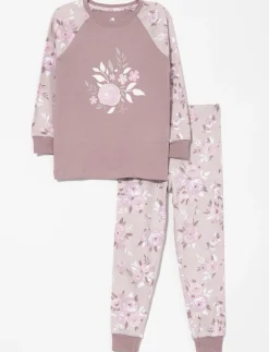 Organic Cotton Printed 2-piece PJ Set - Little Girl