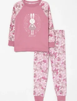 Organic Cotton Printed 2-piece PJ Set - Little Girl