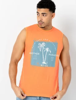 Organic Cotton Printed Tank Top