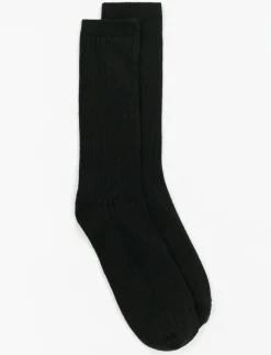 Organic Cotton Ribbed Crew Socks