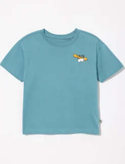 Organic Cotton T-shirt with Back Print - Little Boy