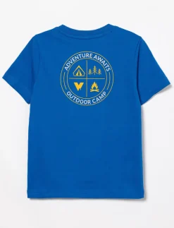 Organic Cotton T-shirt with Back Print - Little Boy