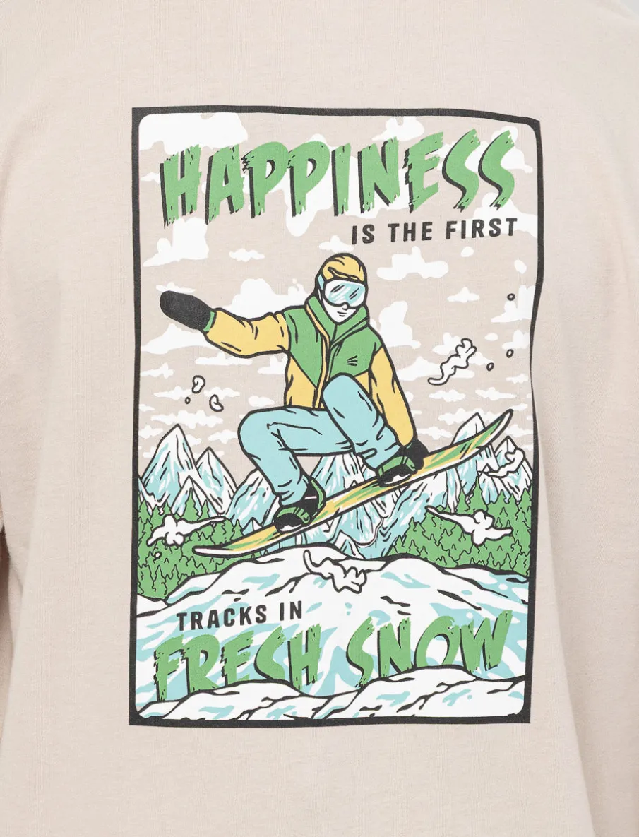 Organic Cotton T-shirt with Back Print