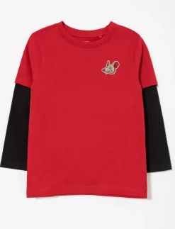 Organic Cotton T-shirt with Back Print - Little Boy
