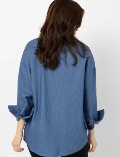 Oversized Button-front Shirt