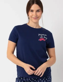 Pajama T-Shirt ‘pajamas all day’ Print
