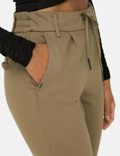 Pants with Drawstring and Elastic Waistband