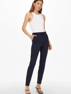 Pants with Drawstring and Elastic Waistband