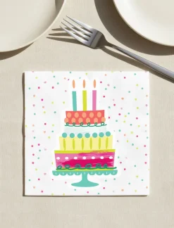 Party Cake Napkins – Pack of 20