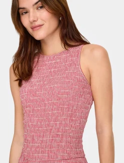 Patterned Midi Dress