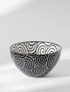 Patterned Stoneware Bowl
