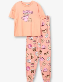 2-Piece Printed Pajama Set